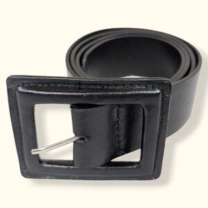 (2/$20) Black Faux Leather Belt